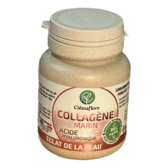Clémaflore Colágeno Marino Ácido Hialurónico 60 Perlas