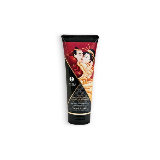 Shunga Creme De Massage 200ml Fraise/vi