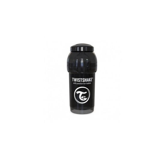 Twistshake Biberon Anticolico 260ml Negro