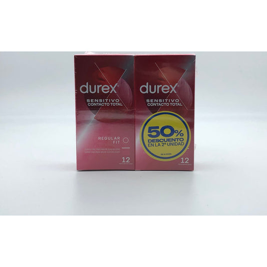 Durex Sensitivo Contacto Total 2x12uds