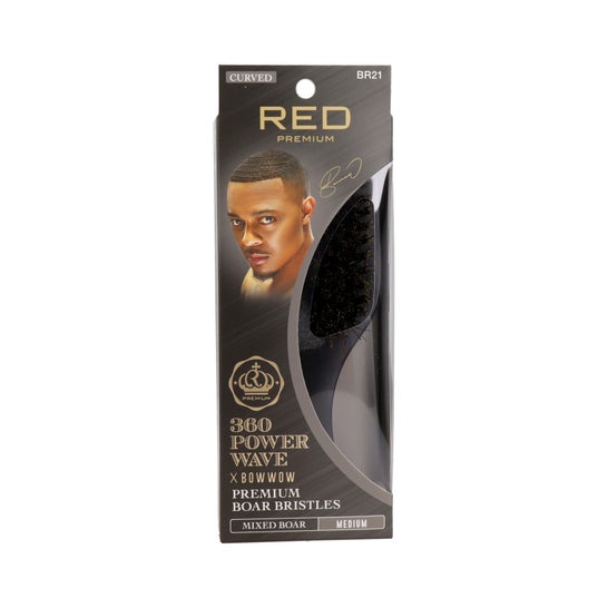 Red By Kiss 360 Power Wave Boar Brush Medium 1ut