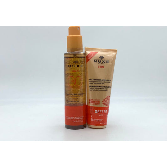 Nuxe Sun Aceite Solar Bronceador SPF30 150ml + Leche Refrescante After Sun 100ml