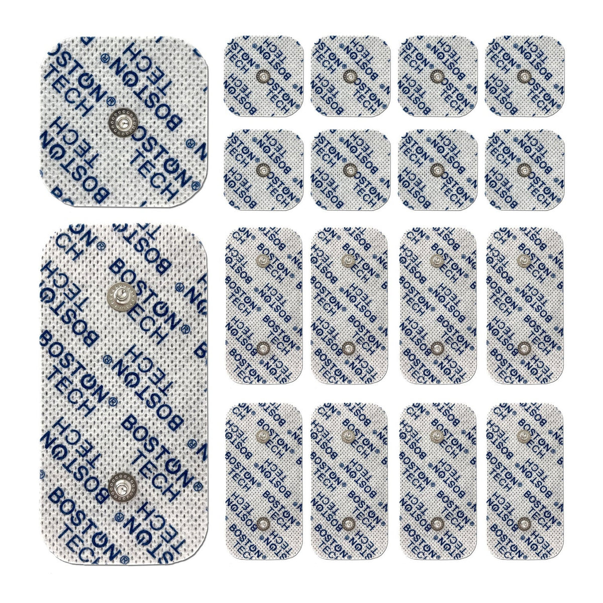 Boston Tech Set Electrodos Tens Ems Compex 5x5cm 5x10cm 16uds