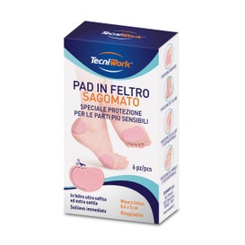 Tecniwork Fieltro Adhesivo de Lana Para Pies 2uds