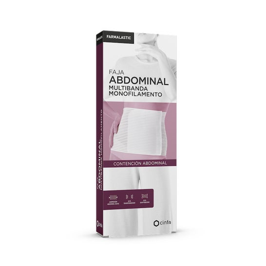 Farmalastic faja lumbar blanca velcro T-4 1ud