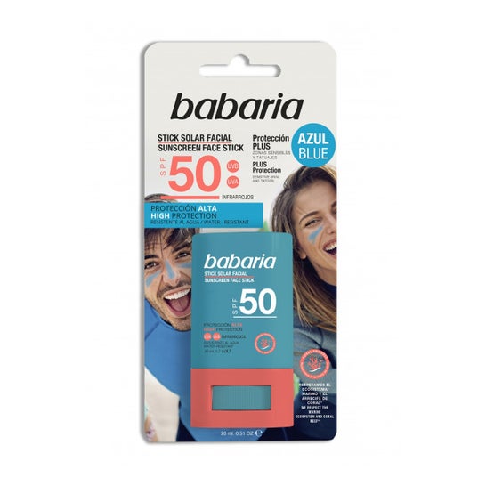 Babaria Stick Facial Solar Azul Spf50 20ml