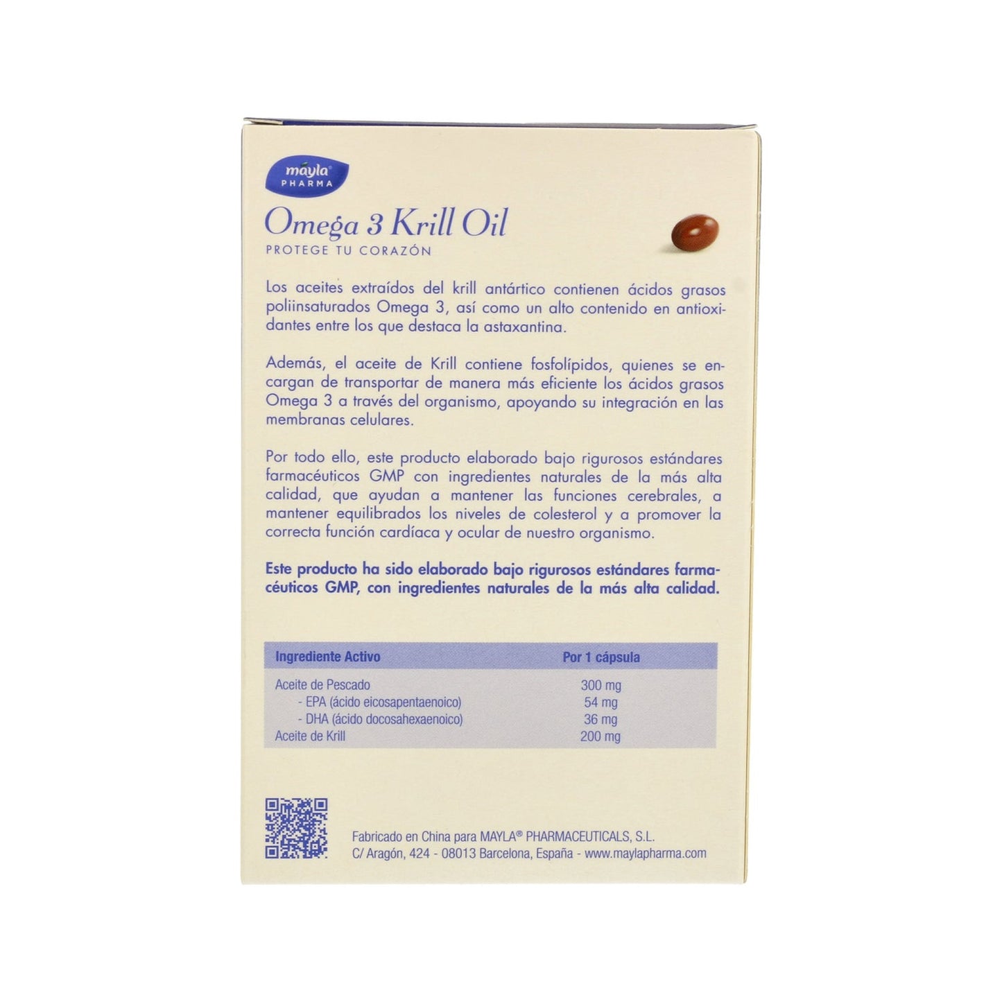Mayla Omega-3 Krill Oil 30cáps