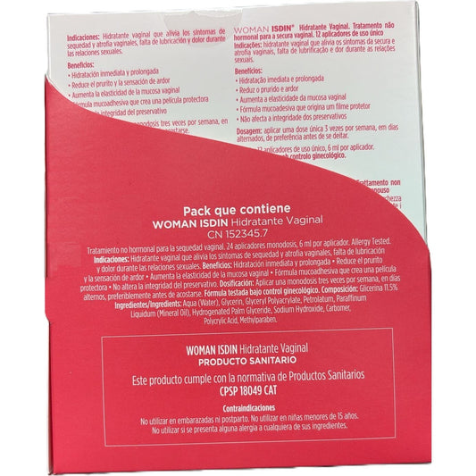 Isdin Woman Hidratante Vaginal 2x12uds