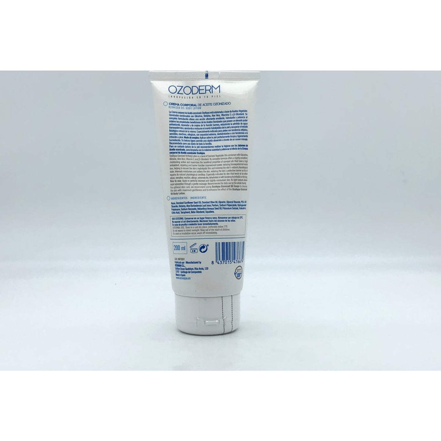 Ozoaqua Crema Corporal Reparadora Ozono 200ml