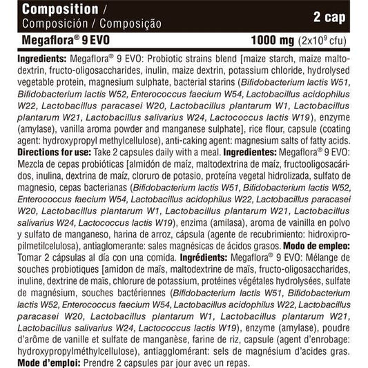 DMI Nutrition Vital Flora Probiotics Megaflora9 Evo 60caps