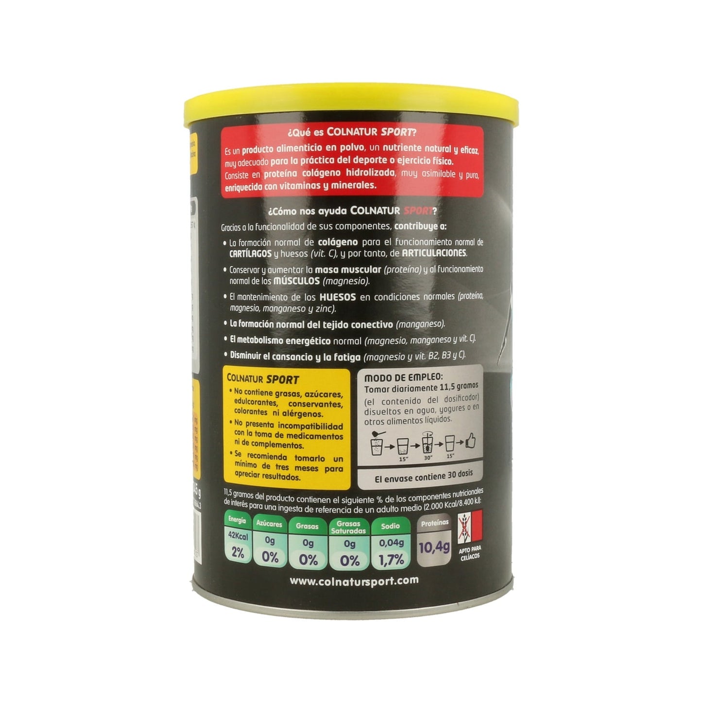 Colnatur® Sport Colágeno Natural Sabor Limón 360gr
