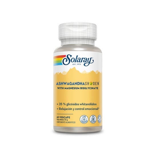 Solaray Ashwagandha Shoden & Magnesio Bisglicinato 60 vcaps