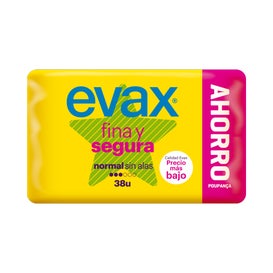 Pack de 28 compresas normales y 20 salvaslips de Evax