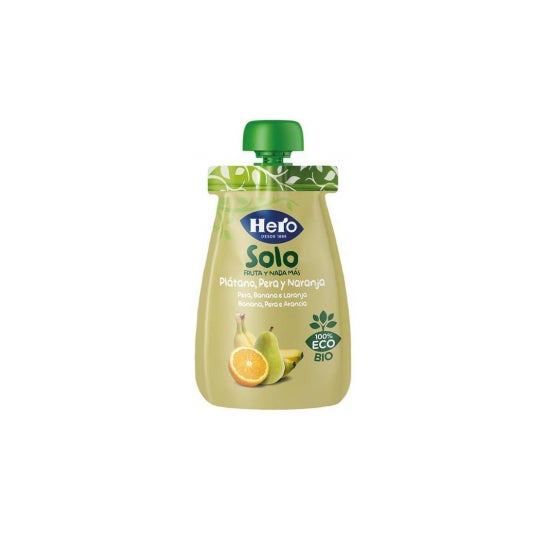 Hero Baby Solo Platano Pera Y Naranja 100g