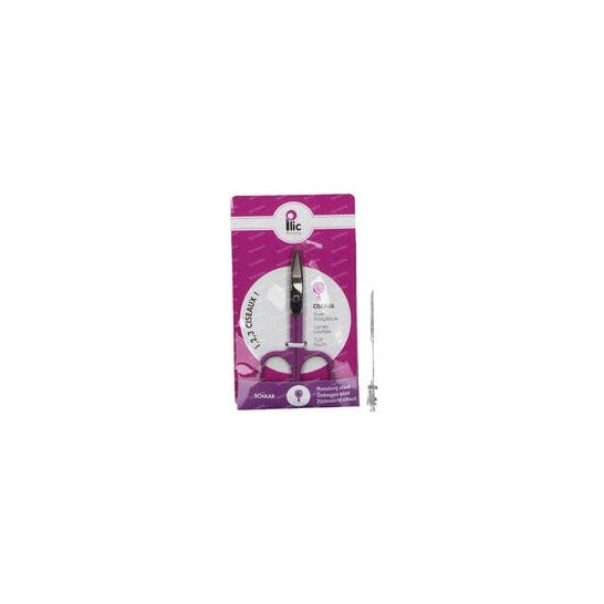 Plic Tijeras para Uñas Cuchillas Curvas Violeta 1ud