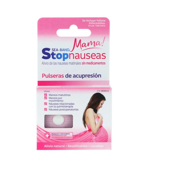 Sea Band Stop Nauseas Pulsera Anti-mareo Mama 2ud
