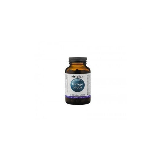 Viridian extracto de hojas de ginkgo biloba 60cáps
