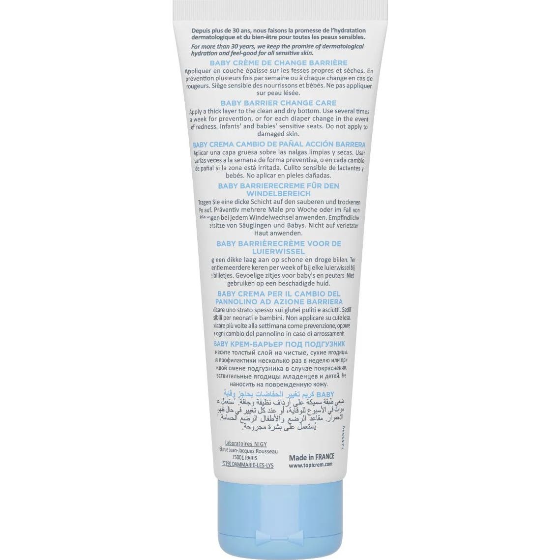 Topicrem Baby Crema Cambio Pañal Acción Barrera Pack 2x75ml