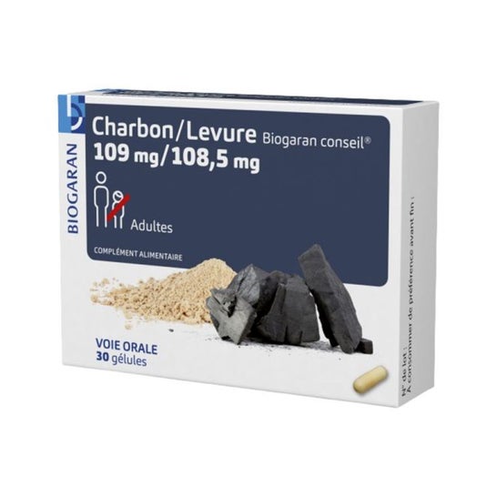 Biogaran Charbon Levure 30caps