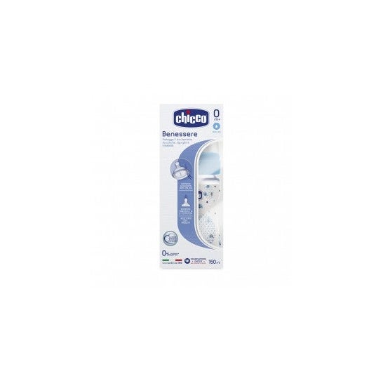 Chicco Biberon Wb Pp Azul 150 Silicona Flujo Normal