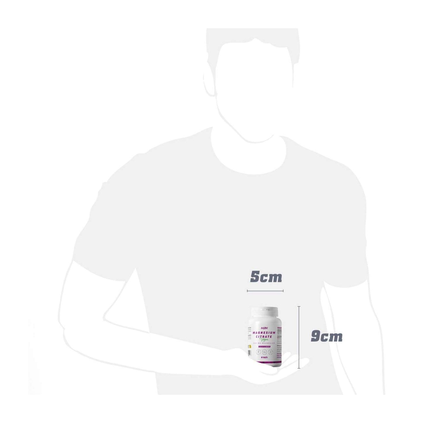 HSN Citrato de Magnesio 200mg Magnesio 30comp