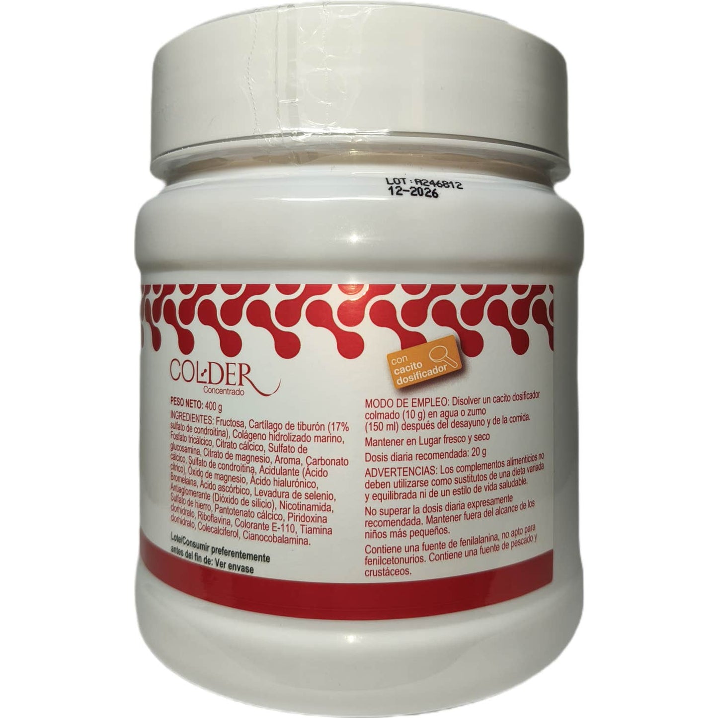 Colder Colageno Concentrado 400 G Polvo