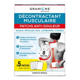 Granions Parches Anti-Dolor Descontracturante Muscular 5uds