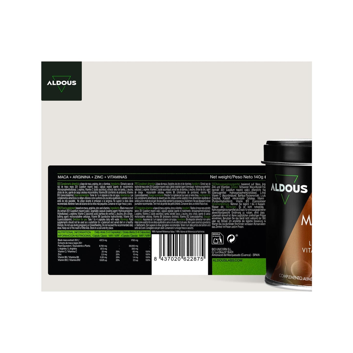 Aldous Bio Maca Negra 35.000mg 200caps