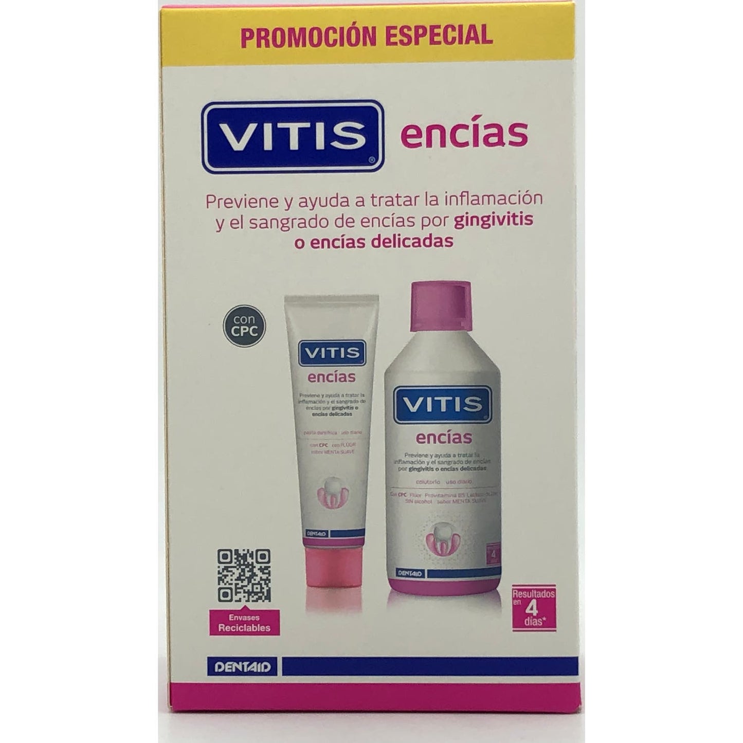 Vitis Encías Dentífrico 100ml + Colutorio 500ml