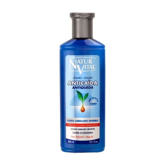NaturVital Champú Anticaída Cuero Cabelludo Sensible 300ml