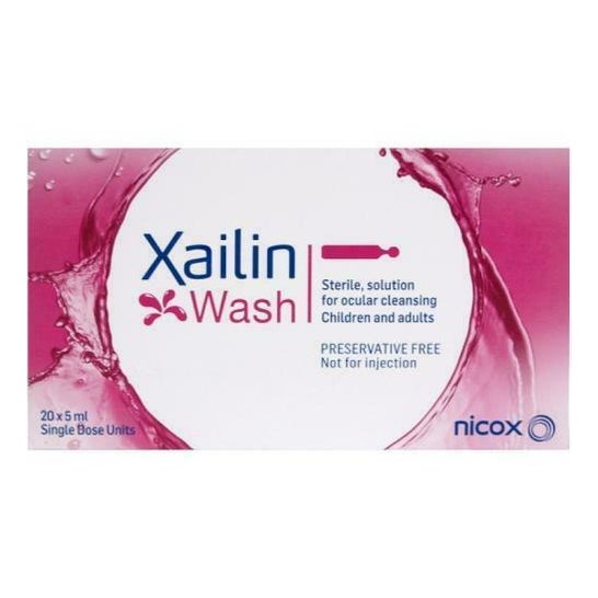 Nicox Xailin Wash Solución Esteril Ocular 20uds