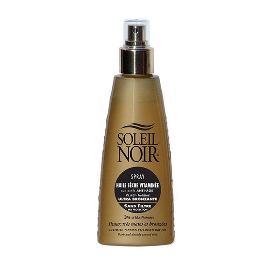 Soleil Noir Spray Aceite Seco Vitaminado Ultra Bronceante Sin Filtro 150ml