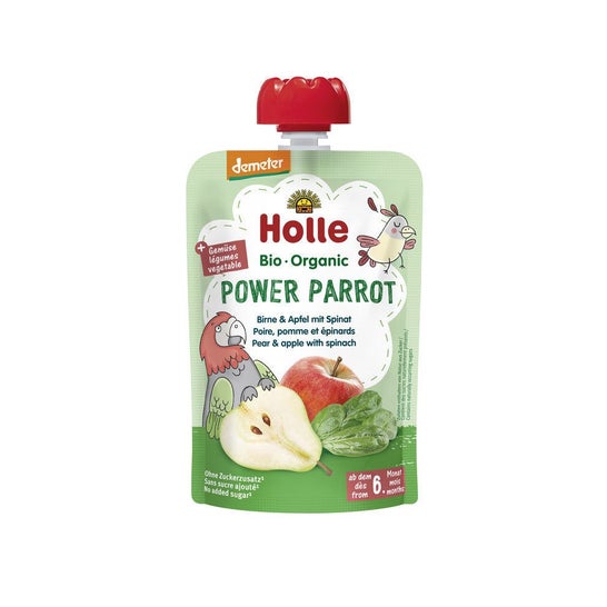 Holle Smoothie Pera, Manzana Espinacas +6M 90g