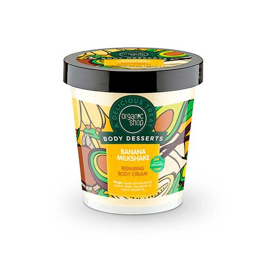 Organic Shop Crema Corporal Reparadora Batido de Plátano 450ml