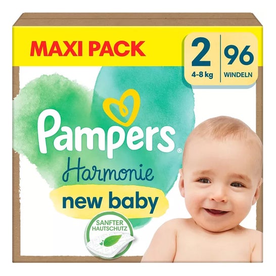 Pampers Harmonie T2 Pañales 4-8kg 96uds
