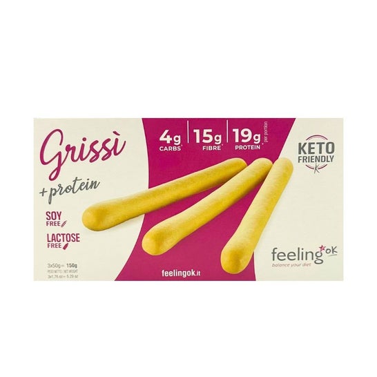 Feeling Ok Grissi Picos de Pan Proteicos 3x50g