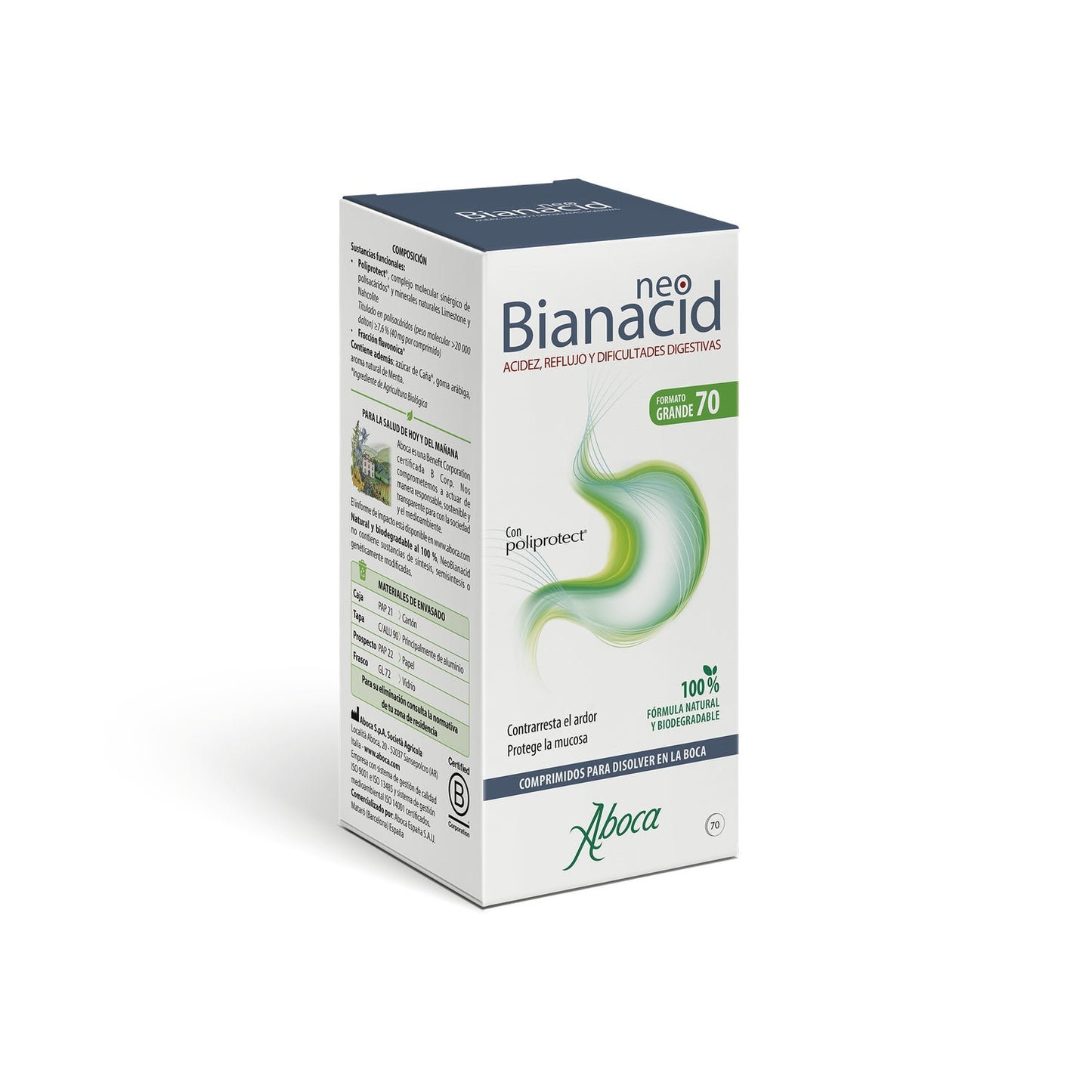 Aboca NeoBianacid Sabor Menta 70comp