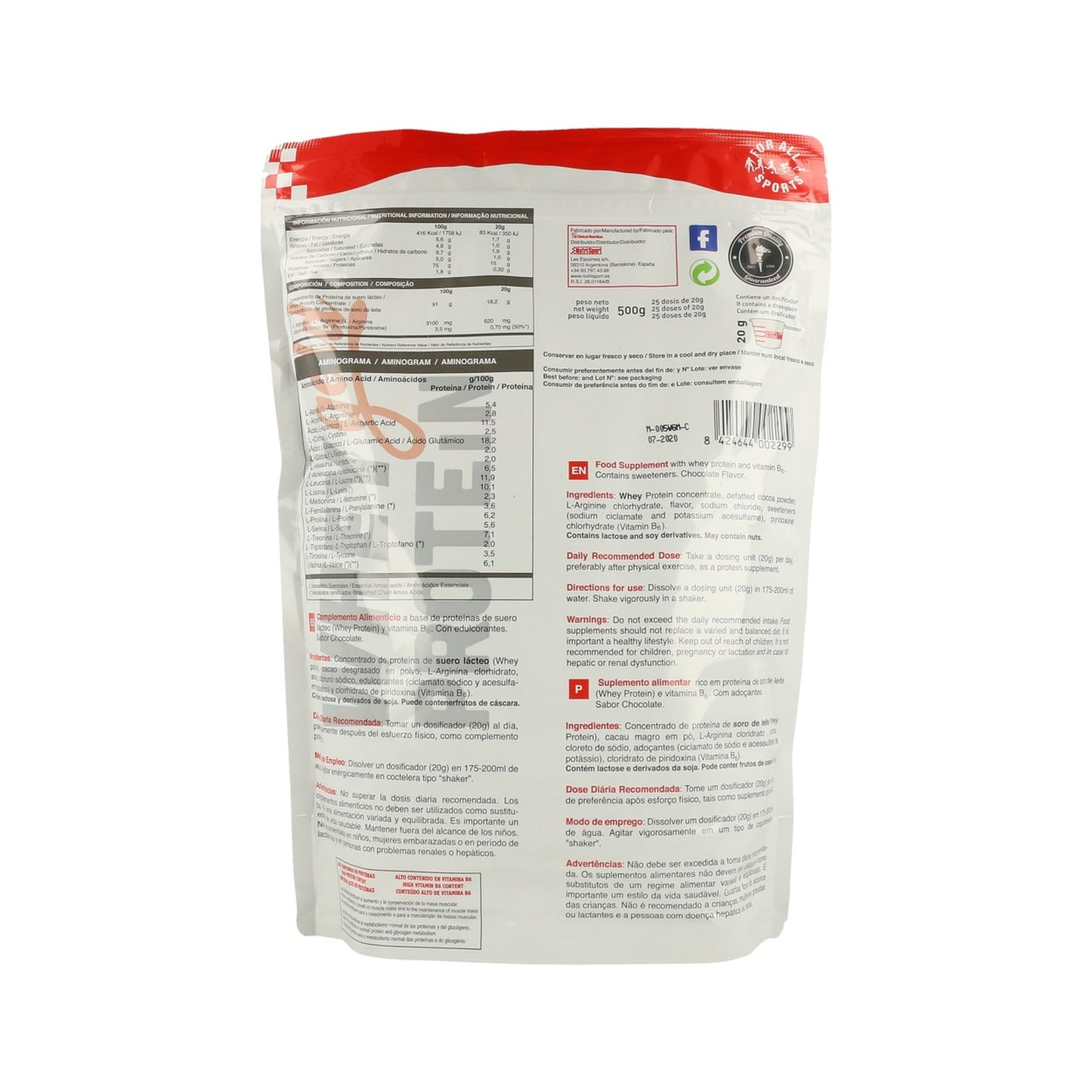 NutriSport Whey Gold Protein Chocolate 500 g