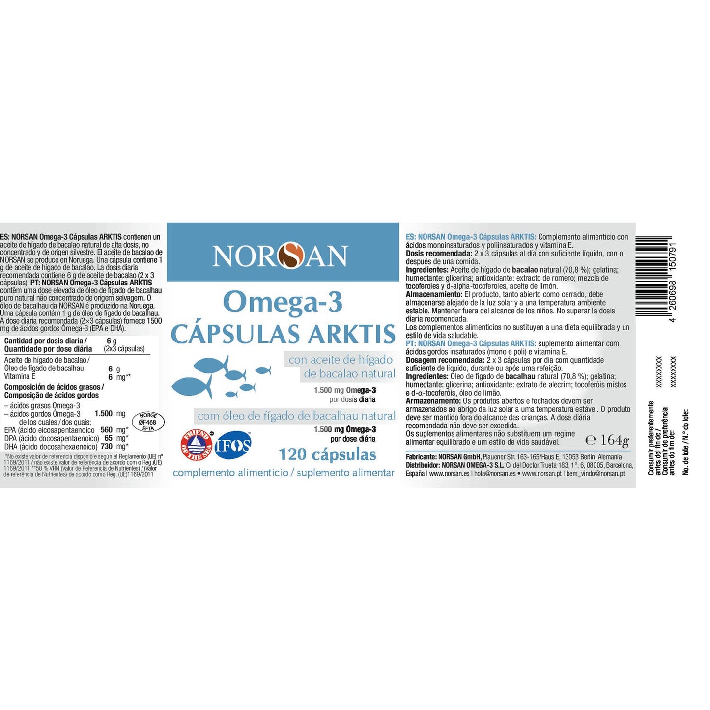 Norsan Omega-3 Arktis 120caps