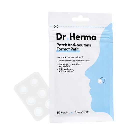 Dr. Herma Patch Anti-Granos Pequeño 6uds