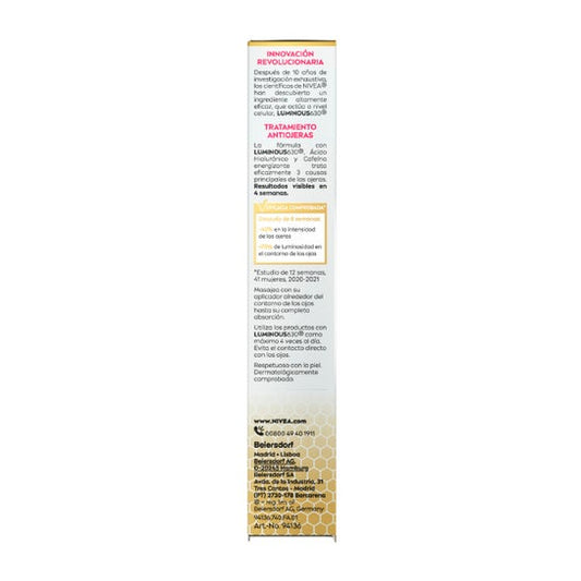 Nivea Luminous 630º Antimanchas Contorno de Ojos 15ml