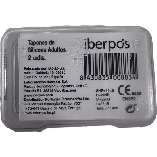 Iberpo's Tapones Silicona Adulto 1 Par
