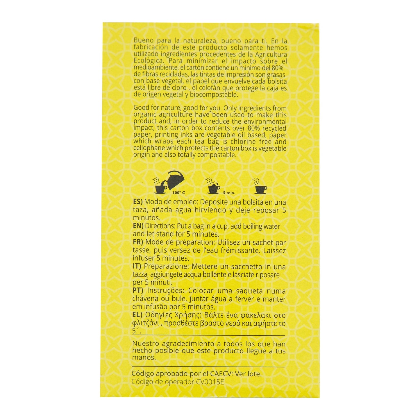 Artemis Manzanilla 20 Filtros Bio