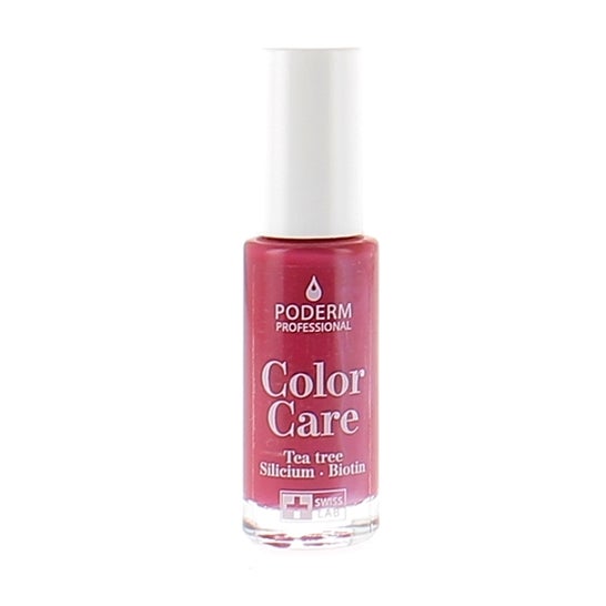 Poderm Color Care Esmalte Uñas Rojo Rosa 8ml