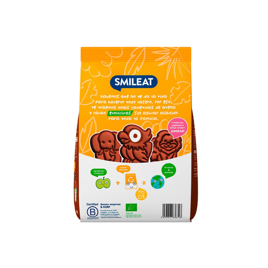 Smileat Galletas Ecológicas de Espelta Avena y Cacao 220g