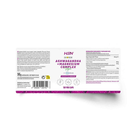 HSN Ashwagandha + Magnesio Complex 120vcaps