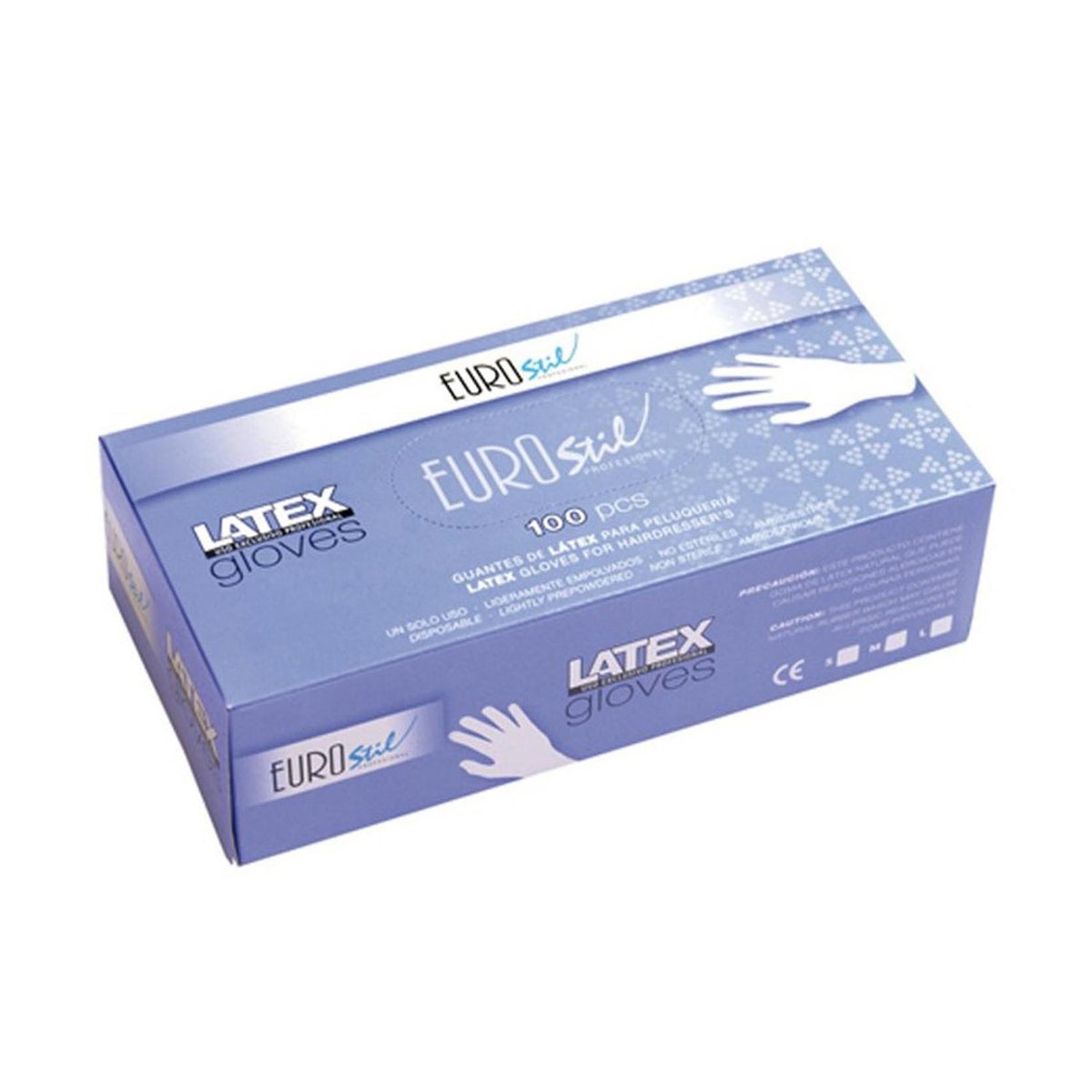 Eurostil Guante Látex Blanco Pequeño 100uds