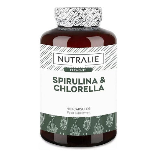 Nutralie Espirulina & Chlorella 1800mg Vegana 180caps