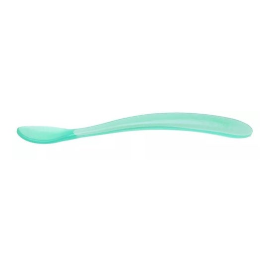 Chicco Cuchara Infantil Silicona Easy Training Azul +6m 2u