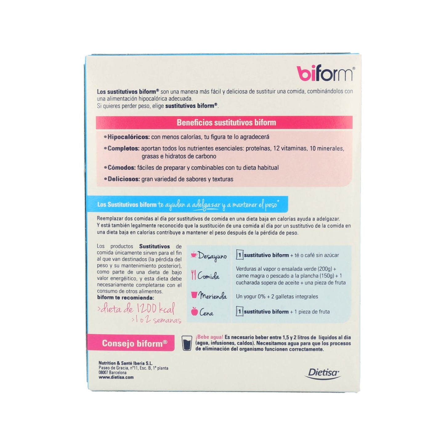 Biform Natillas Vainilla Sobres 6uds